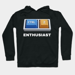 Celebrating the Power of the Undo Command - 'Ctrl + Z Enthusiast Developer Hoodie